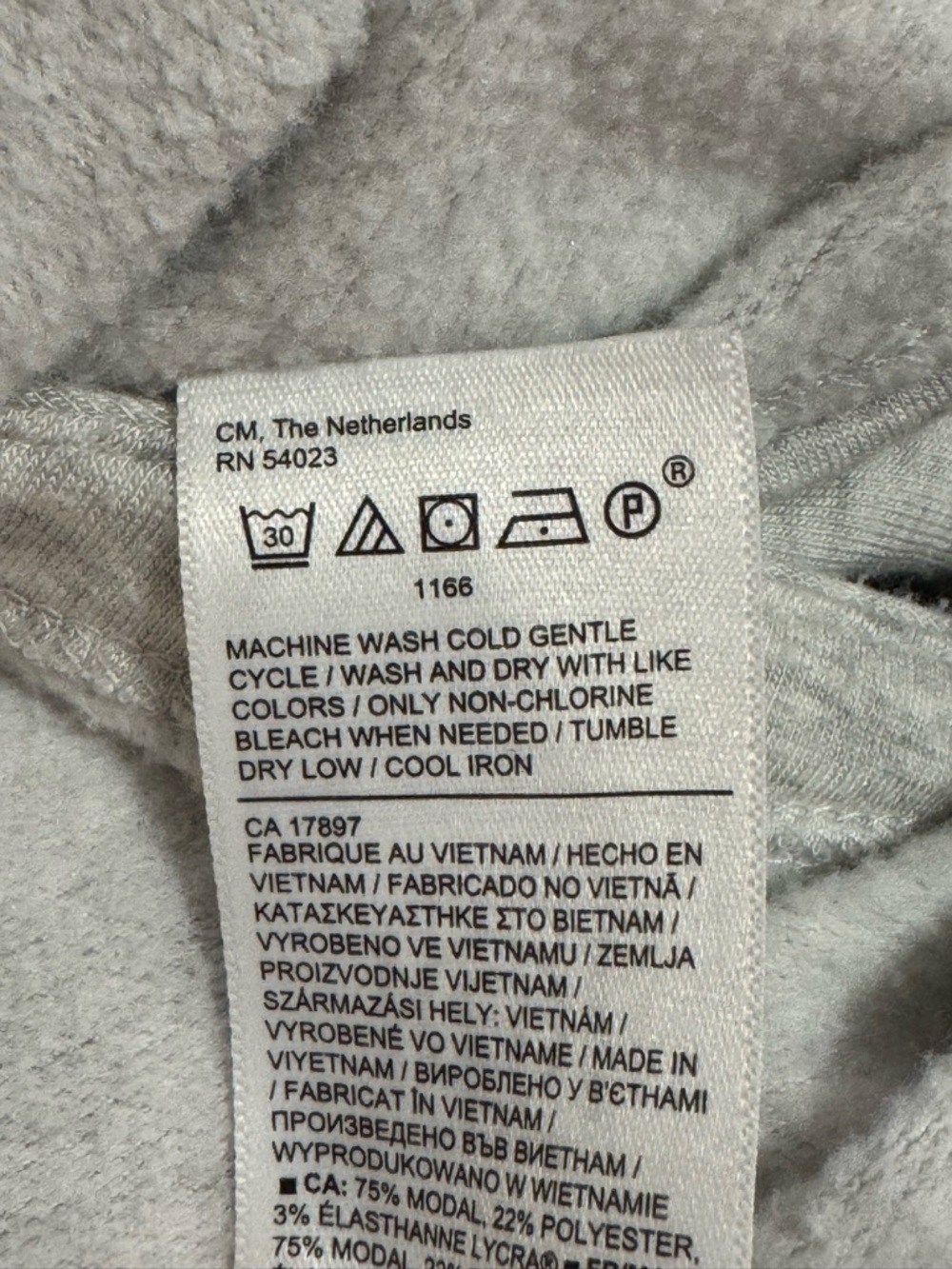 Athleta - cloud soft - Light Gray Draping Pullover Sweatshirt - Picture 6 of 6